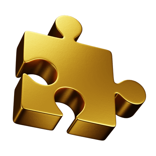 3D puzzle icon